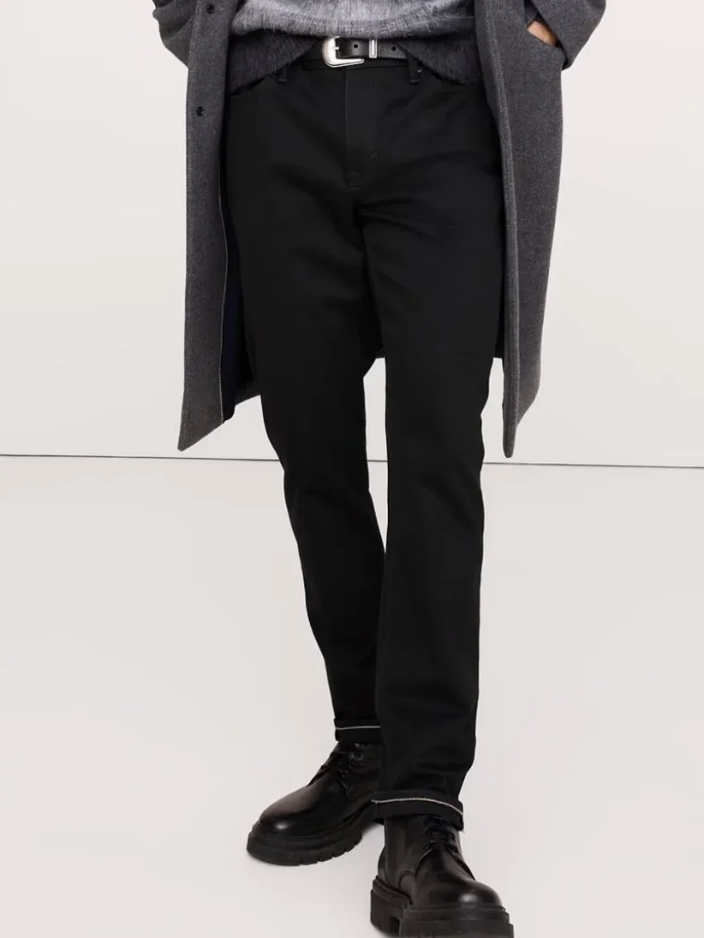Banana Republic Slim Fit Black Linen Cotton Traveler Pants 32 X 32